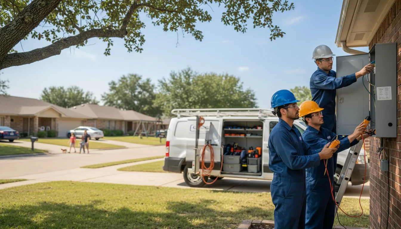 Certified electrician providing emergency electrical services in Commerce, GA